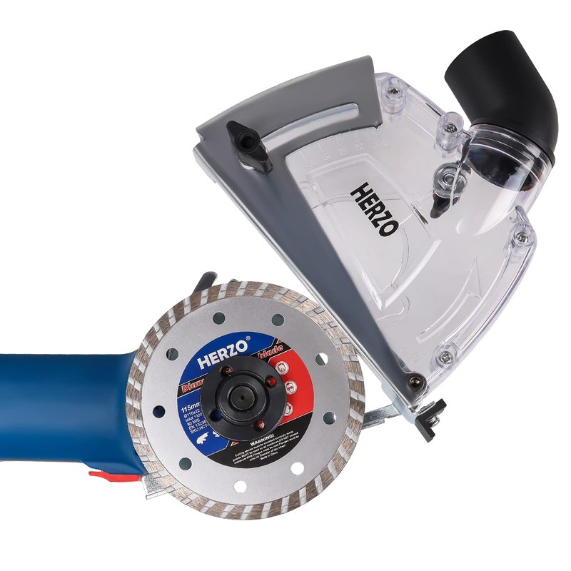 HERZO Dust Extraction Cutting Guard for 115/125mm Angle Grinder