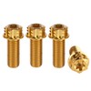 UHDFBDHF 4Pcs Titanium Bolt Flange Torx Head M8 M10 x