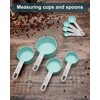 Measuring Cups and Spoons Set of 8 Pieces, nesting measuring