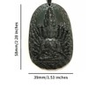 TAMHOPE Collar de obsidiana Negro-Miles de Manos Jade Guanyin Buda