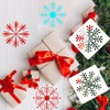 Qpout Pack of 9 snowflake stencils, large, 7.8 x 7.8