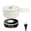 Portable Induction Cooktop with 2-Qt Pot - 650W Fast Heating,