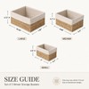 Rattanzenith Wicker Storage Baskets Set of 3, Bathroom & Shelf