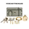 UK Security Supplies Traditional Nightlatch - 60mm Backset - Green