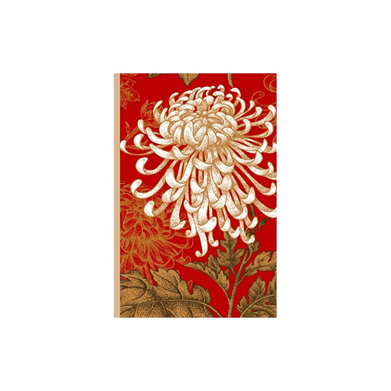 Notebook: Oriental chrysanthemum illustration