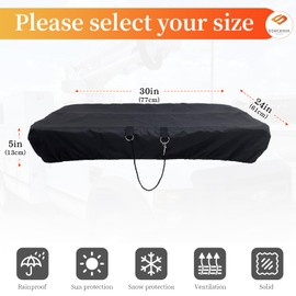Bucket Truck Bucket Cover24*30,Suitable for Bucket Truck,Bucket Cover,600D Waterproof Oxford Cloth,Sunshade Rainproof General Dustproof (24*30,Black)