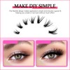 Individual Eyelashes 570 Pieces, 30-40-50-60-80-100D Cluster Lashes Kit, DIY Eye