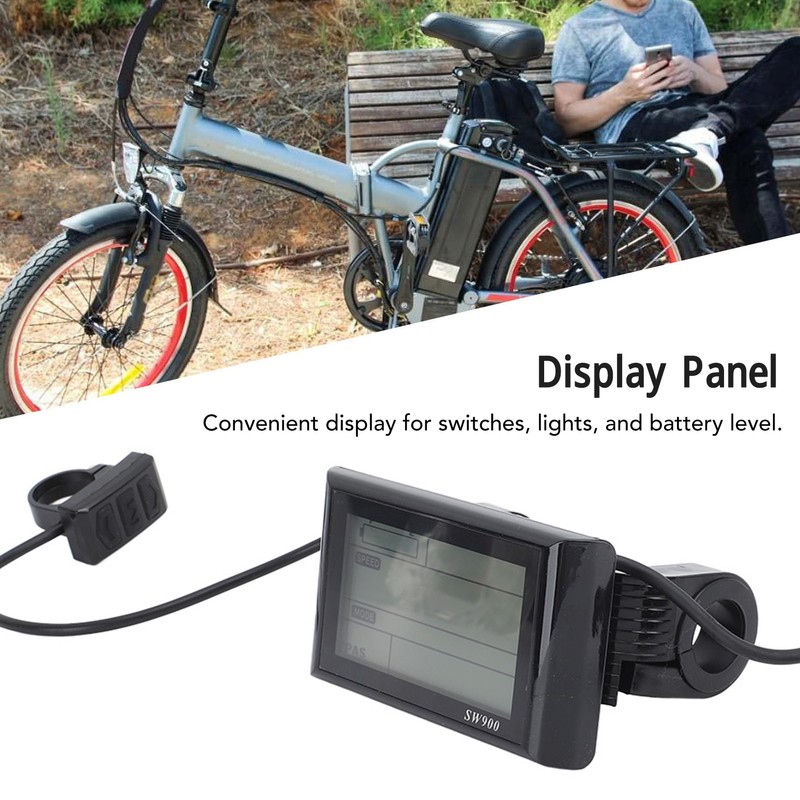 Electric Bike Conversion Kit 3 Mode 17A Controller SW900 Display
