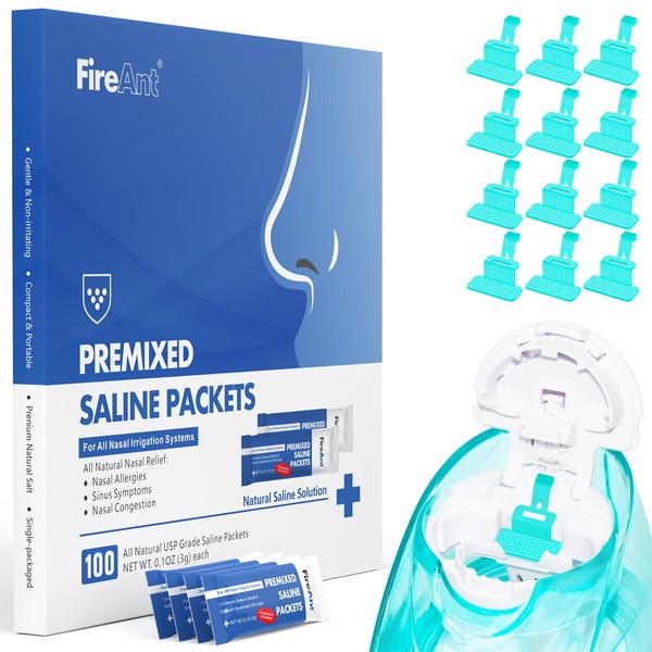 FireAnt FireAnt 12 Pack Silicone Saline Pods Refills and 100