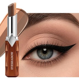 Erinde Barra de Sombra de Ojos con Purpurina y Degradado de 3 Colores | Sombra de Ojos Mate en Crema, Larga Duración Resistente al Agua, Acabados Mate