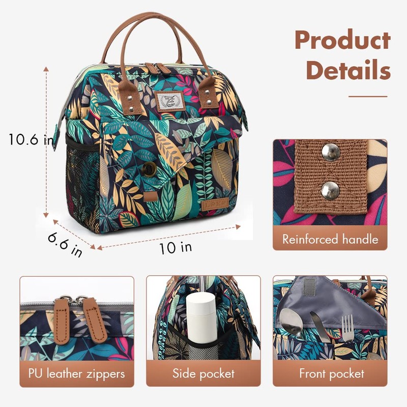 Lekesky Lunch Bags for Women, Insulated boite a Lunch Femme
