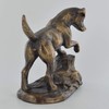 Harriet Glen Jack Russel Bronze Effect Dog Sculpture Home Decor