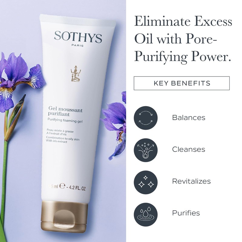 SOTHYS Purifying Foaming Gel | Gentle Face Cleanser for Oily