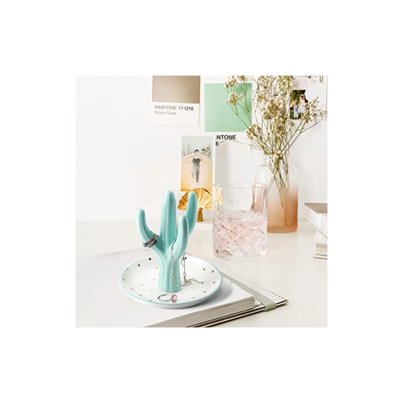 PUDDING CABIN - Soporte para anillos de cactus para mujer,