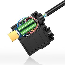 Jienk 5PCS HDMI Solderless Male Quick Connector, Port Terminal Solderfree Breakout Connector Board with Case Accessories