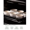 DOWAN Ramekins 8 oz Oven Safe with Lids, Creme brulee