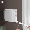 Keyming Indoor Smart Retractable Wire Clothesline White