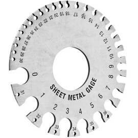 Eastwood Sheet Metal Measure and Layout Tool Gauge with AWG And SAE Markings