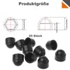 Screw Cover Caps, Pack of 25 M8 Round Hex Protective