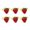 Strawberry and Lemon Napkin Rings Alloy Napkin Rings Napkins Rings