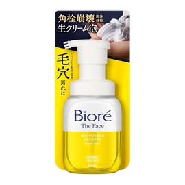 Biore 비오레 Bior 더페이스 거품 세안제 스무스 클리어 본체 세안 마사쓰레스 모공 검은색 [리필 크기] Bioré The Face Foaming Cleanser Smooth Clear Main Cleansing Massager Pore Black [Refill Size]