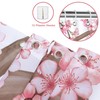 COZZSNUGE Pink Cherry Blossom Shower Curtain, Japanese Sakura Floral Birds