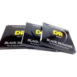 DR Guitar Strings Electric K3 Black Beauties High Performance 3 Packs 09-46