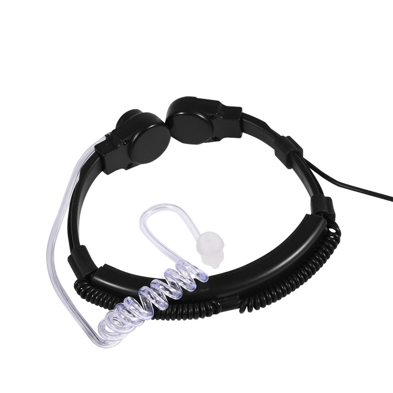 Throat Mic Headset Acoustic Tube Earpiece PTT for Baofeng UV5R