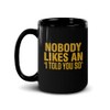 The Walking Dead Negan Told You So Black Mug