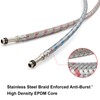 Midanya 24-Inch Long Faucet Water Supply Lines, Braided Stainless Steel