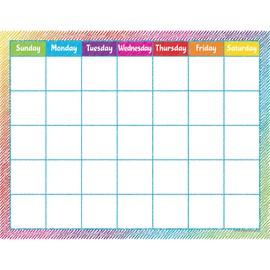 Teacher Created Resources Colorful Scribble Calendar Chart