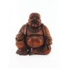 Ciffre Happy Buddha Sitting Wood Carved Ball 15 cm