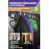 Menz Premium Door Hooks Set of 6 Stainless Steel 2