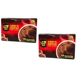 Instant Coffee Powder, Quick Dissolving (2 PACKS, PURE BLACK COFFEE)