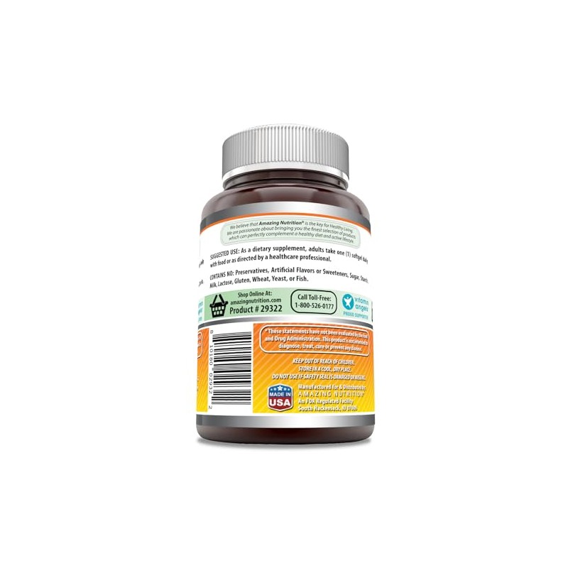 amazing nutrition Amazing Formulas Beta Carotene 25000 IU 180 Softgel