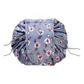 Lazy Cosmetic Bag Printing Drawstring Makeup case Storage Bag Portable Travel - Waterproof Polyester Makeup Storage Organizer - Foldable & Machine Washable