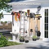 Garden Tool Organizer Wall Mount, 64 inches Tool Storage Rack