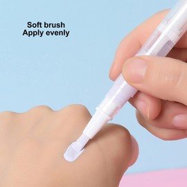 3 PCS Transparent Twist Pens, 4.5ml Rotating Reusable Cuticle Oil Pen Nail Oil Container Applicator with Brush Tip for Skin Care Nail Care Home Travel