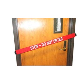 Stop - DO NOT Enter - Magnetic Door Barrier - Fits up to a 51" Wide Door