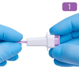 ONE-CARE PRO Safety Lancets, Top Push Button Activated, 30G x 1.2mm, 100/bx, Sterile, Gentle & Comfortable Sampling