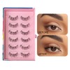 6 Pairs False Eyelashes, Natural Fluffy Look, Reusable Lashes Set