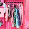 Miunana 70 Pcs Doll Hangers Set Clothes Hangers Kit for