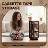 Ripeng Cassette Tape Holder, 28 Capacity 360° Rotating Double Sided