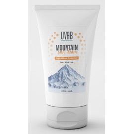 UVAB LSF50+ 50 ml Mountain Sport Sonnencreme für das Gesicht. Schweißresistenter Sonnenschutz mit Feuchtigkeitsfaktor 50+ für hohen Schutz von Gesicht und Hals.