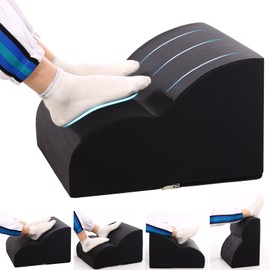 OpyTikar Foot Rest for Under Desk at Work.Multifunctional 3-Tier Foot Stool,With waterproof leather Footrest.For Under Desk,Office Chair Gaming Chair & Sofa,Leg Elevation Pillow,supports Posture-Black
