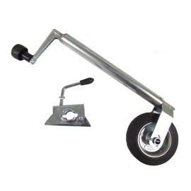 Metal Rim Jockey Wheel with Clamp 35MM