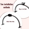 Half Moon Light for Nail Desk with Phone Holder, 29IN
