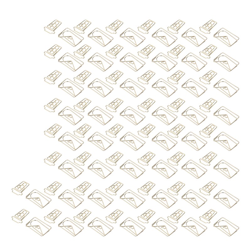 100Pcs Funny Planner Clips Anti Rust Electroplating Process Envelope Coffee