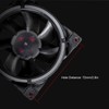 ARGBCaseCoolerFan, PWM Silent Computer Fan, High Performance ARGB Fan, 80mm