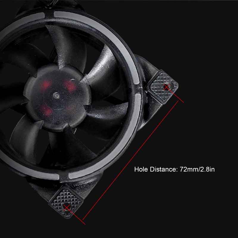 ARGBCaseCoolerFan, PWM Silent Computer Fan, High Performance ARGB Fan, 80mm